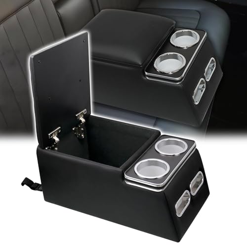GearUp Universal Truck Seat/Bench Organizer with Cup Holders, Arm...