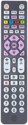 GE 6-Device Backlit Universal Remote Control for Samsung, Vizio, Lg, Sony, Sharp, Roku, Apple TV, Smart TVs, Streaming Players, Blu-Ray, DVD, Master Volume Control, Graphite, 47507
