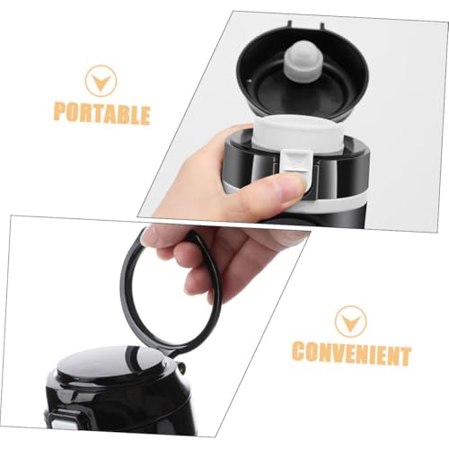Tetera eléctrica portátil para auto 12V negra compacta miniatura 3
