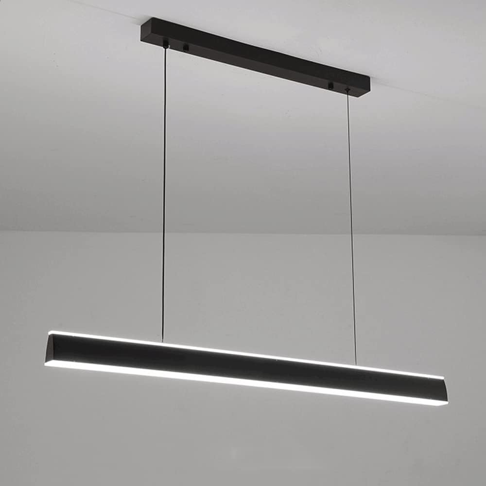 Lustre LED double face pour éclairer grand escalier et plafond sombre