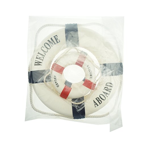 3Pcs Cloth Life Ring Buoy, Home Wall Nautical Decor, 12.5 & 5.5 Inches