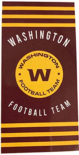 Image of Northwest NFL Washington Football Team Beach Towel, 30 inch x 60 inch, Stripes