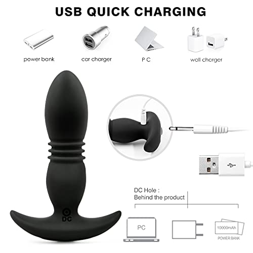 Estimulador Massageador de Próstata Silencioso Masculino USB Rechargable Pleasure Massaging Prostata
