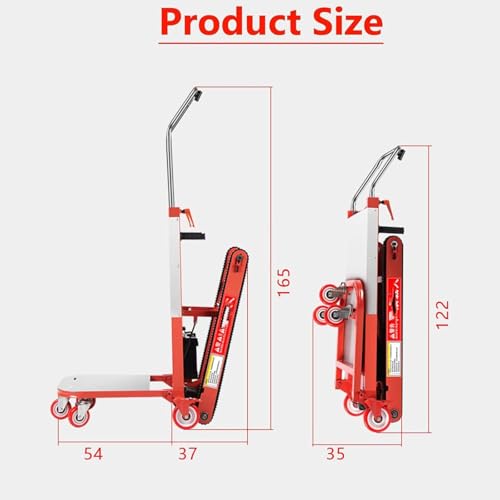Carretilla eléctrica para escaleras 300 kg capacidad miniatura 4