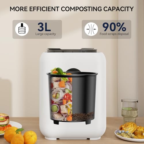 Electric-Composter-for-Kitchen-Smart-Compost-Bin-Odorless-with-3L3-ModesSelf-CleaningLED-DisplayQuiet-Turn-Food-Waste-into-Fertilizer-for-Garden