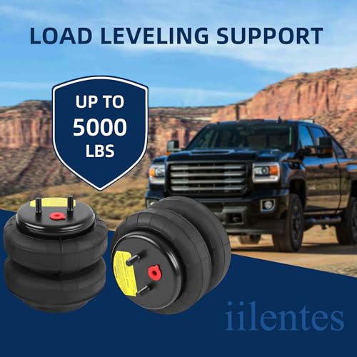 Image of Rear Bag Air Helper Spring Suspension Kit W217602071 3000-5000Lbs for 1969-1996 Ford for 1969-2002 Dodge GM Pickup for 1973-1987 Chevrolet GMC Trucks(Replaces Firestone Ride Rite 2071)