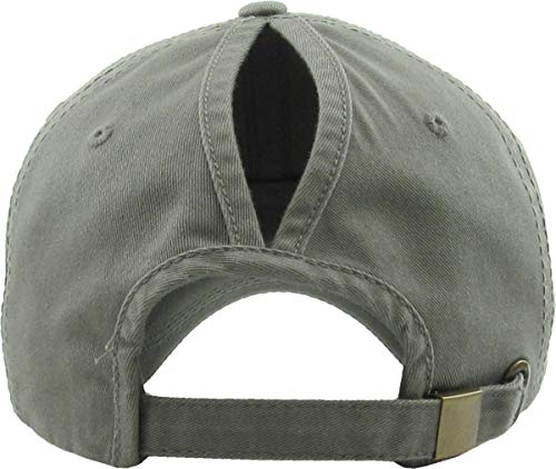 Image of Classic Plain Ponytail Messy High Bun Headwear Adjustable Cotton Trucker Mesh Glitter Hat Baseball Cap