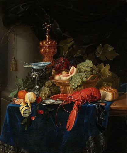 Impression d'art Nature morte au gobelet d'or Pieter De Ring