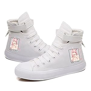 Darling in The Franxx/Zero Two 3D Printed Casual Velcro Lichtgewicht Ademende High-Top Canvas Schoenen