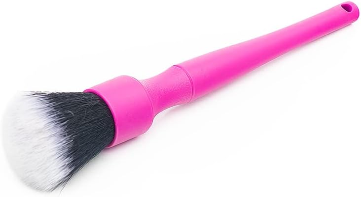 Detail Factory UltraSoft Ultra Soft Detailing Brush, Long, 9.4 inches (24 cm), Comfortable Grip, Scratch Resistant, Exterior Interior Panel, Emblem, Badge, Gauge Cluster, Pink