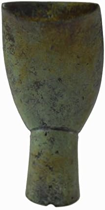 Cycladic bronze head ancient Greek reproduction miniature sculpture
