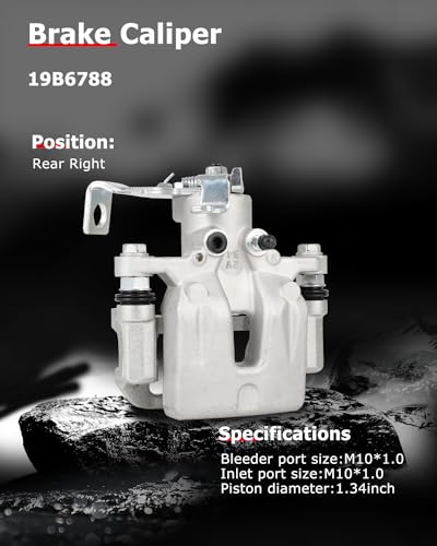 Image of cciyu 19B6788 Rear Right Brake Caliper With Bracket For Hyundai For Elantra GT /For Veloster,For Kia For Forte /For Forte Koup /For Forte5