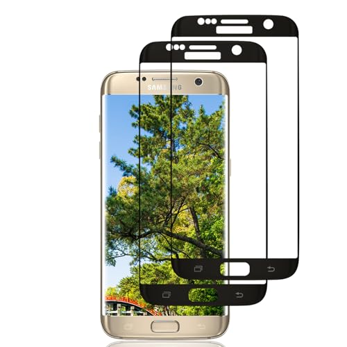 Protector de Pantalla Samsung Galaxy S7 Edge Cristal Templado [Anti-rasguños][Dureza 9H][Sensible al Tacto] Templado película Protectora, 2 Pack Vidrio Templado