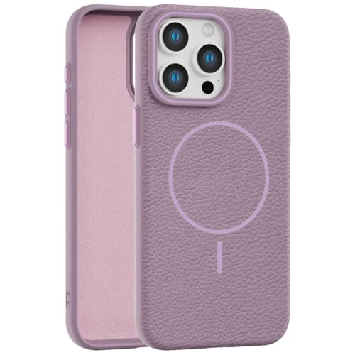Callyue for iPhone 15 Pro Case Purple, [Compatible with Magsafe], Soft Non-Slip Shockproof Protective Bumper Cover for 6.1 Inch iPhone 15 Pro
