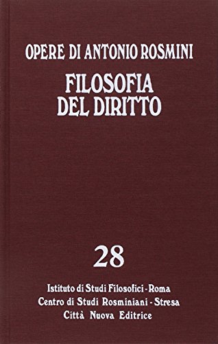 Opere 28 : Filosofia del diritto