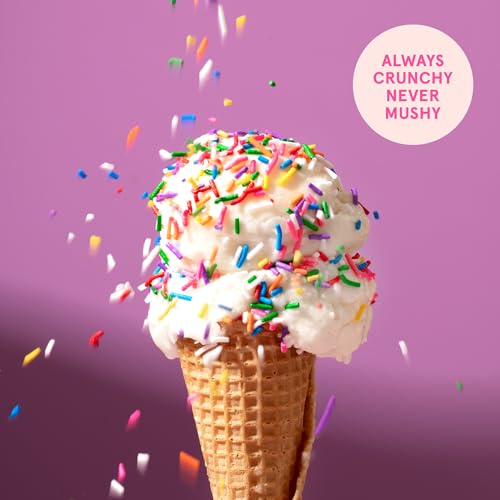 Image of Fancy Sprinkles Deluxe Rainbow Crunchy Jimmies | Pastel Rainbow Sprinkles for Cake, Cupcake & Cookie Decorating | Funfetti & Ice Cream Topping | Baby Shower & Birthday | 1 Pack (0.5c)
