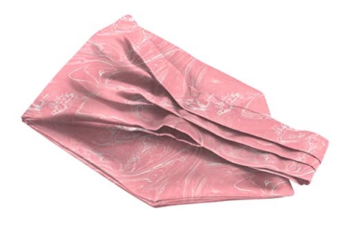 Image of BLACKSMITH Jacquard Microfiber Neckwear Ascot and Matching Pocket Square Set for Men