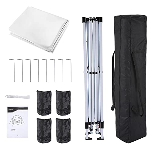Image of COBIZI 10x20 Pop up Canopy Tent for Parties, Carry Bag,6Walls,4Sandbags g