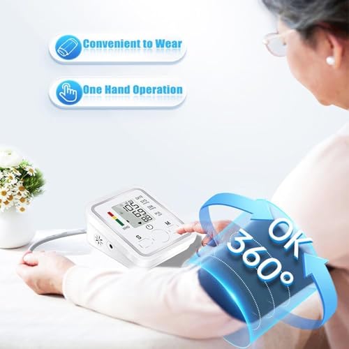 Image of Blood Pressure Monitors, Upper Arm Large Cuff Blood Pressure Machine for Home Use, Universal Comfort Wide BP Cuff (22-32 cm), Basic Automatic Upper Arm Blood Pressure Monitor, Heart Rate Machines