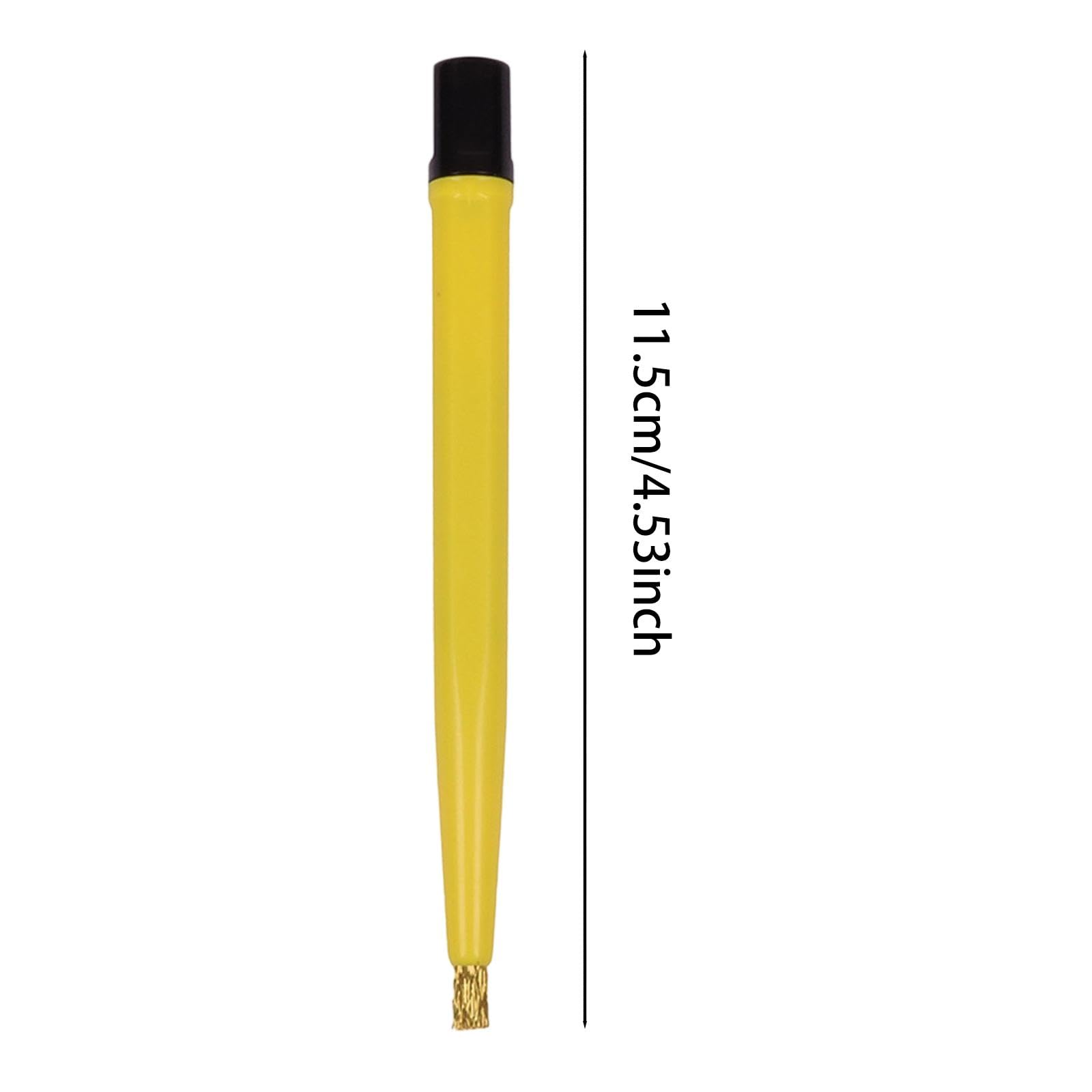 8 Stück Fiberglas Kratzbürste Stift Reinigungspinsel Schmuck Polierbürste Uhrmacher Werkzeug Präzise Ausführung Flexibel Anwendbar für Feine Reparatur, 1 Stück Kupferbürste