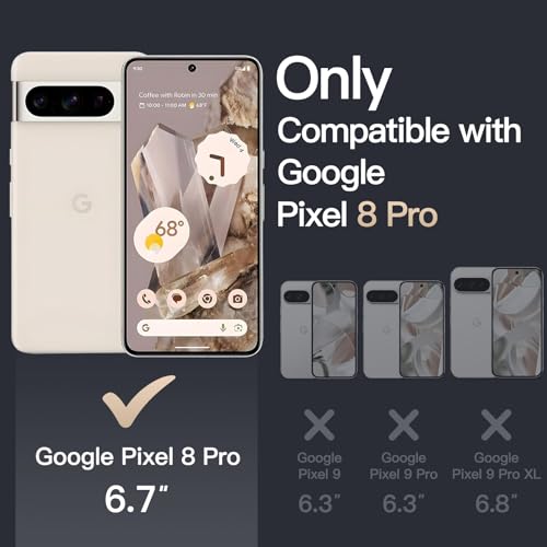 Image of JETech Case for Google Pixel 8 Pro, Anti-Yellowing, Clear