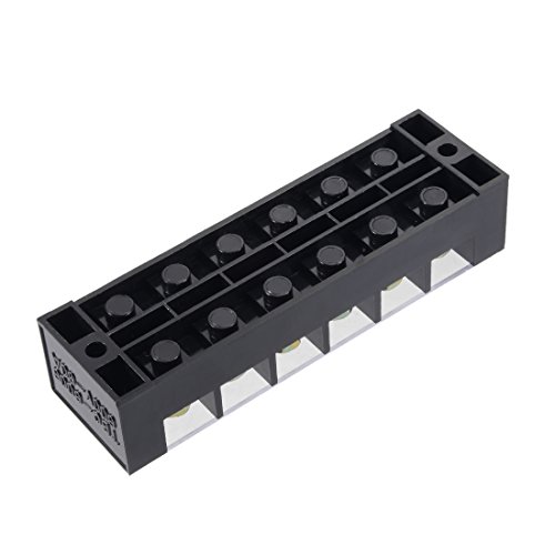 Uxcell 6 Positions Dual Rows 600V 60A Wire Barrier Block Terminal Strip Tbc-6006 #TOP3