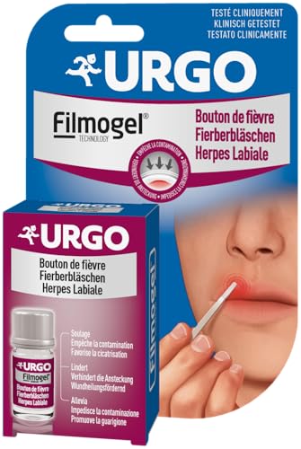 Urgo Fieberbläschen Filmogel : Lippenherpes - Bildet einen isolierenden Schutzfilm - Verhindert die Ansteckung - Klinisch getestet - ab 6 Jahren - 3 ml