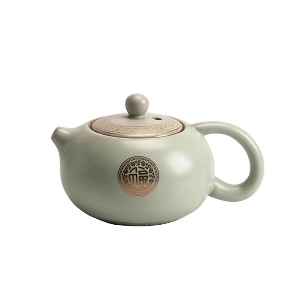 Teiera Teiera per Uso Domestico Teiera in Ceramica Kung Fu Set da tè Teiera a Fiori Teiera di Grande capacità con Filtro Teiera Singola
