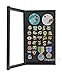 Collector's Pin Display Case Shadow Box with Black Background Sports Promotion Campaign Jewelry Pins Medals