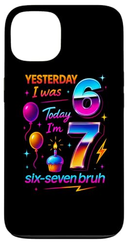 ̂6 傤7 Six Seven Bruh ~[ TVc o[Xf[ Gen Z Alpha X}zP[X iPhone 13 p