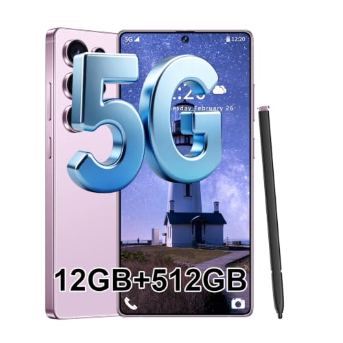 Image of S25 Ultra 5G Unlocked Smartphone,12GB+512GB Fully Cell Phone for Android 14, 6.99 inch Unlocked Cell Phone, 7000mAh, 68MP+108MP Dual Camera /Dual SIM /Fingerprint Lock /Face，Pink