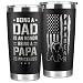 KATLADIZ Gifts for Dad from Daughter, Son - Fathers Day, Birthday Gifts for Dad - Fathers Day Gift for Dads - Christmas Gift for Papa - 20 Oz Stainless Steel Tumbler