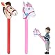 2 StüCk Aufblasbares Stabpferd, 95cm Steckenpferd Kinder füR Das TäGliche Spiel, Pferd-Thema Geburtstagsfeier Dekorationen, Party Geschenk Requisiten, Kinder-Sport-Requisiten Mit ((Rosa + Rot))