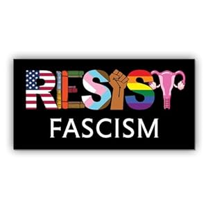Magnetic Sticker Resist Fascism Magnet Banned Book