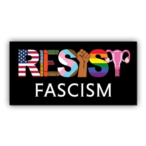 Click to get Magnetic Sticker Resist Fascism Magnet Banned Book