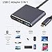 QCEs USB C to HDMI Multiport Adapter, USB-C Digital AV Multiport Adapter, 4K HDMI Video Output USB 3.0 PD Charging Converter Hub Compatible with Apple MacBook Pro iPhone 15 iPad, Galaxy S24