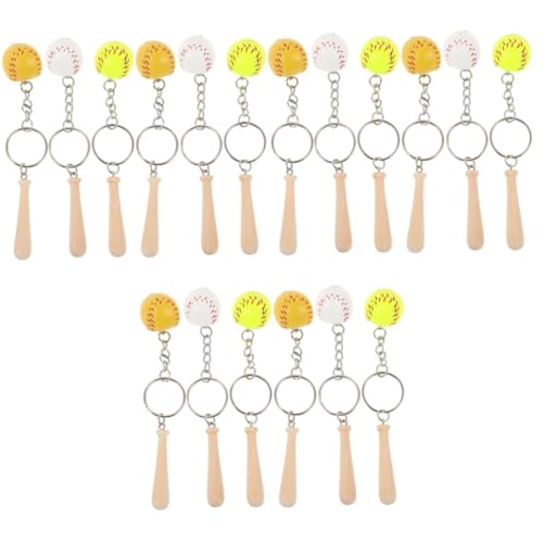 Porte-clés batte de baseball pendentif basket sport breloque sac