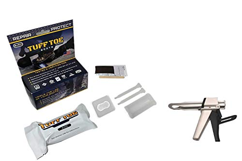 Tuff Toe Work Boot Repair Kit: Black TUFF Gun APPLICATOR & Boot Bundle