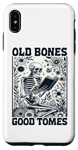 Old Bones Good Tomes Book Lover Bookworm �X�P���g���u�b�N �X�}�z�P�[�X iPhone XS Max �p