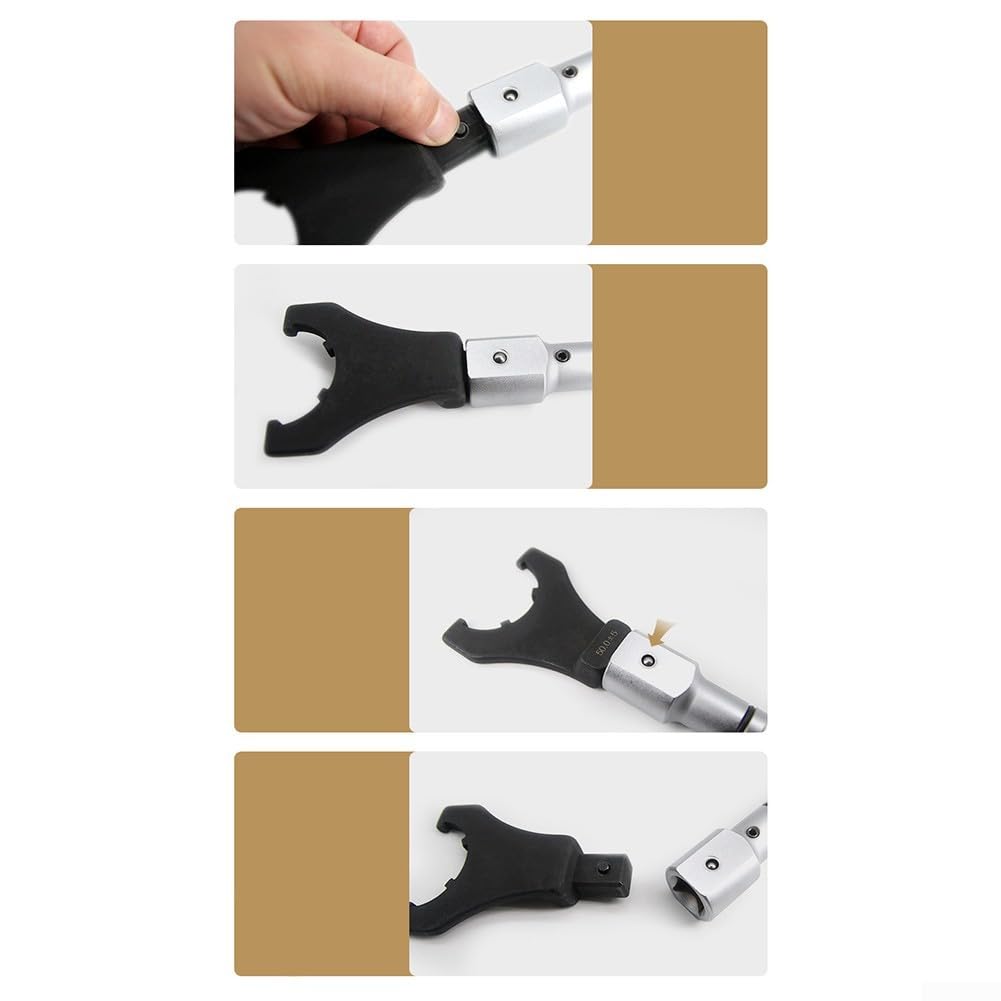 Honseadek Clé à molette ER16 réglable haute résistance avec indicateur de couple de précision pour CNC et fraiseuses, compatible avec les mandrins ER16/ER20/ER25 (ER25)