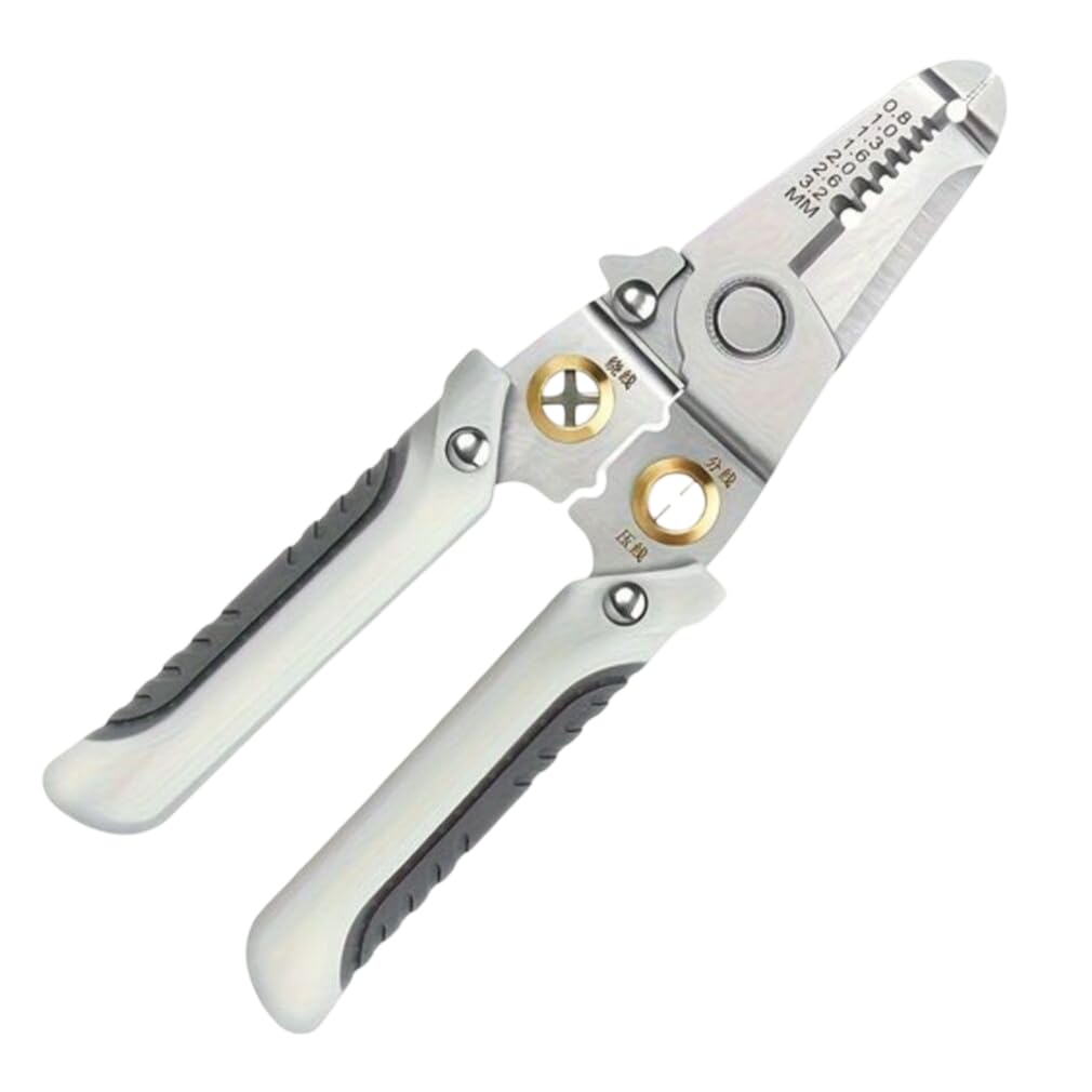 RVKA Wire Stripper and Cutter Plier for Electrician| 6-in-1 Multifunctional Wire and Cable Stripping, Cutting, Winding, Crimping Precision Stainless Steel Hand Tool for Electrician Decrustation Tool (B0D376H9GG) Amazon Price History, Amazon Price Tracker