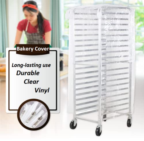 Laundry Bags Online BC1 High Quality Long-Lasting Use Durable Clear Vinyl Cover, Bakery Food Pan Sheet Rack Transparent Cover thumb #8