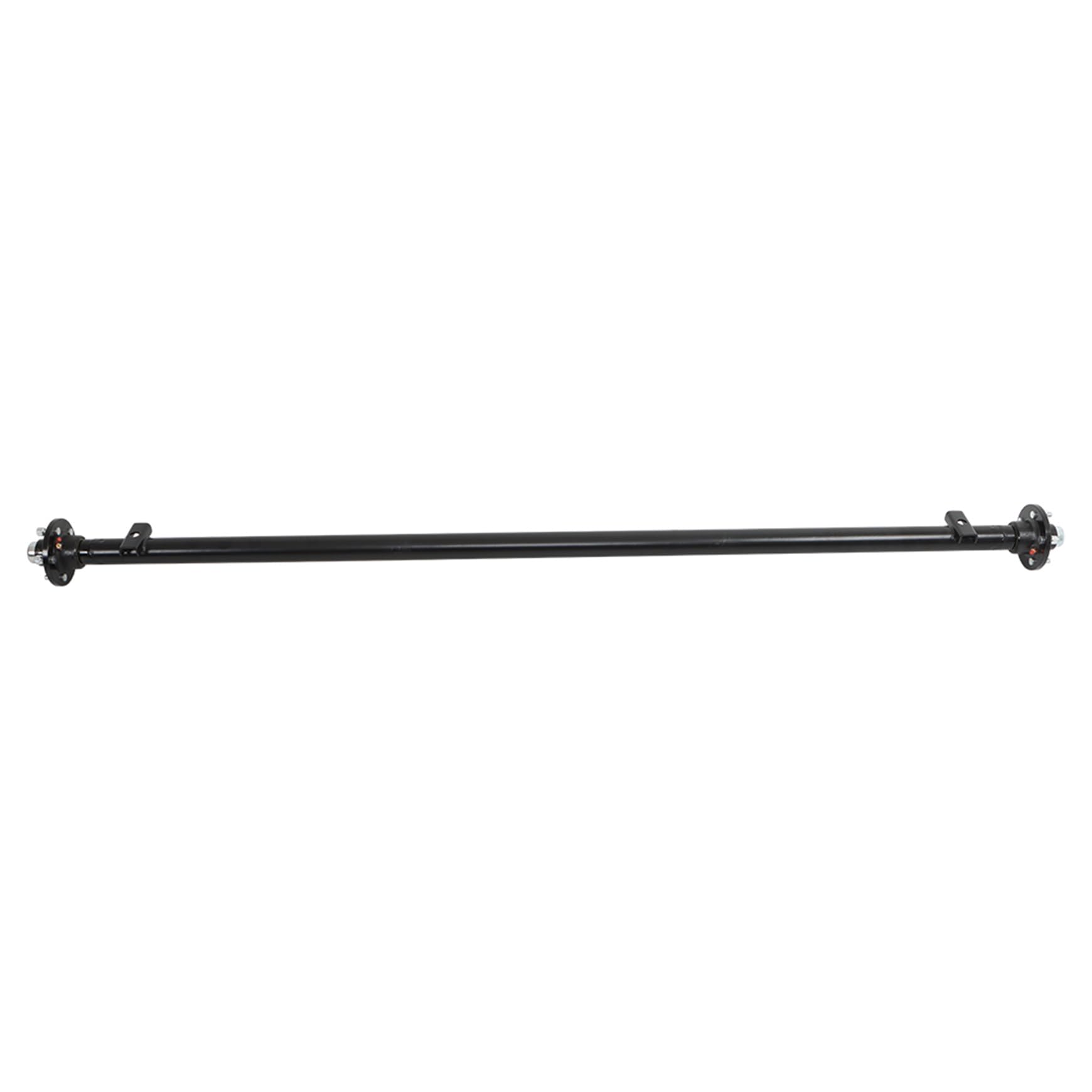 Silscvtt 3500 lb Trailer Axle 5-Lug 4.5 89 Hub Face 74 Spring Center Straight Steel Axle Tube Powder Coated Easy Assembly