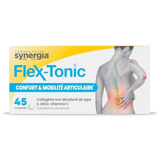 Flex-Tonic 45 - Typ II kollagen, silikon och vitamin C - ursprung Frankrike
