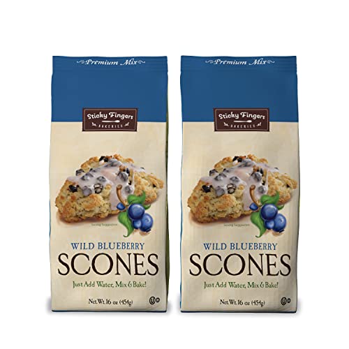 English Scone Mix, Wild Blueberry by Sticky Fingers Bakeries –