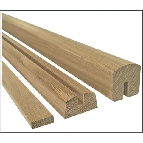 Traditional Products Oak Glass Handrail Kit Cover