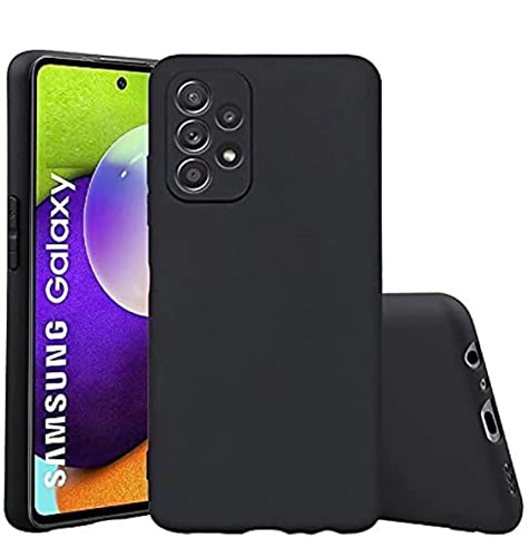 Image of Mobile Back Cover Case for Samsung Galaxy M32 5G (Silicone Case|CameraProtection|Black SC1510)