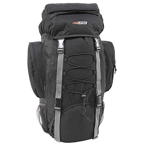 NAUTIKA, Mochila Cargueira Intruder com Capacidade para 60 Litros, Preto.