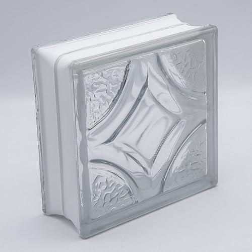 Vesta Basic - Bloques de cristal (19 x 19 x 8 cm, 6 unidades)