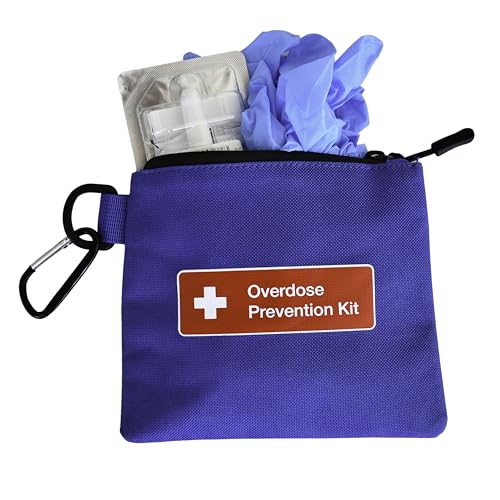 Image of Naloxone Overdose Prevention Kit Canvas Bag | Holds Two Naloxone Nasal Spray and Accessaries (Empty Case, Naloxone not Included) (Blue, 10 Units)